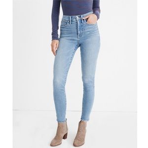 Madewell 10” High-Rise Skinny Jeans in Hamden Wash